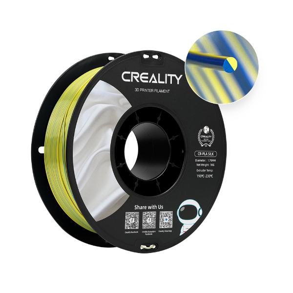 Imagem de Filamento Creality Cr-silk (amarelo E Azul) 1,75mm - 3301120014