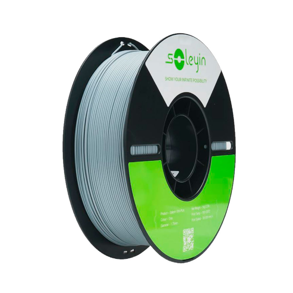 Imagem de Filamento Creality Soleyin Ultra Pla (cinza) 1,75mm 3301010501