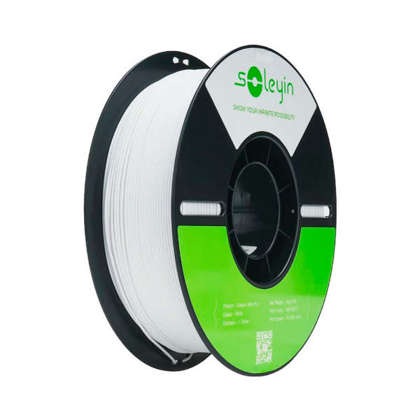 Imagem de Filamento Creality Soleyin Ultra Pla (matte Branco) 1,75mm 3301010512
