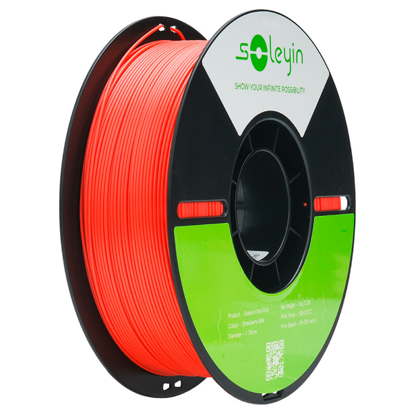 Imagem de Filamento Creality Soleyin Ultra Pla (strawberry Milk) 1,75mm 3301010602